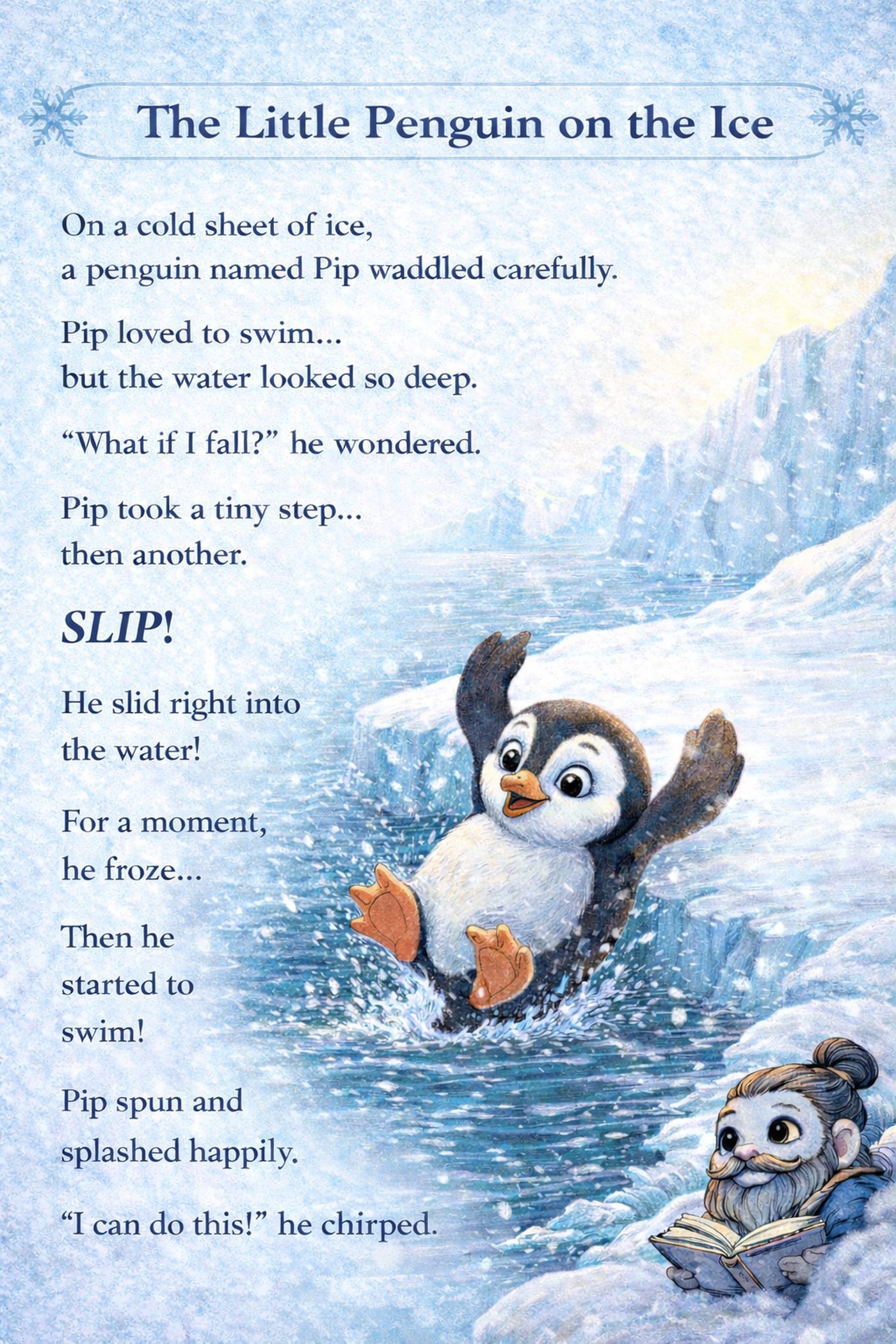 The Little Penguin on the Ice